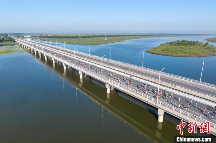 共度佳节：中外跑者乐跑七里海湿地，感受金秋