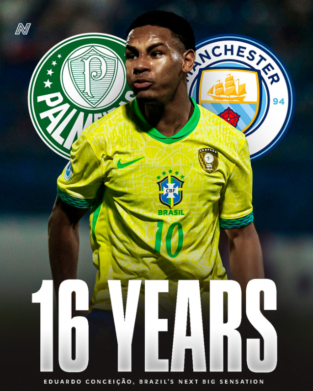 16岁巴西天才孔塞桑引爆欧洲豪门争夺战